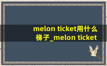 melon ticket用什么梯子_melon ticket怎么修改名字